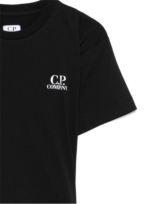 T-shirt bambino CP Company nera maxi logo CP COMPANY kids | CUM00WLAA1760100